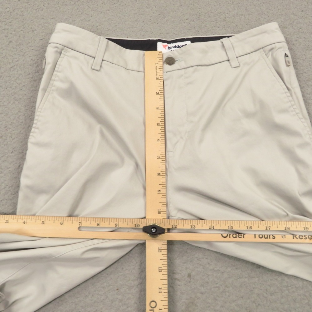 Birddogs Men 30x28 Stretch Khakis Grey Linerless Performance Chino Pants - Picture 10 of 13